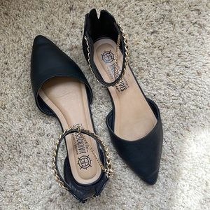 Harborsides Memory Foam Flats for Women Size 6 Dark Blue Classy Nice For Work